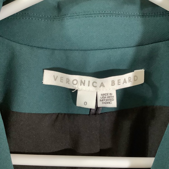 Veronica Beard One Button Green Blazer Jacket - Picture 5 of 7